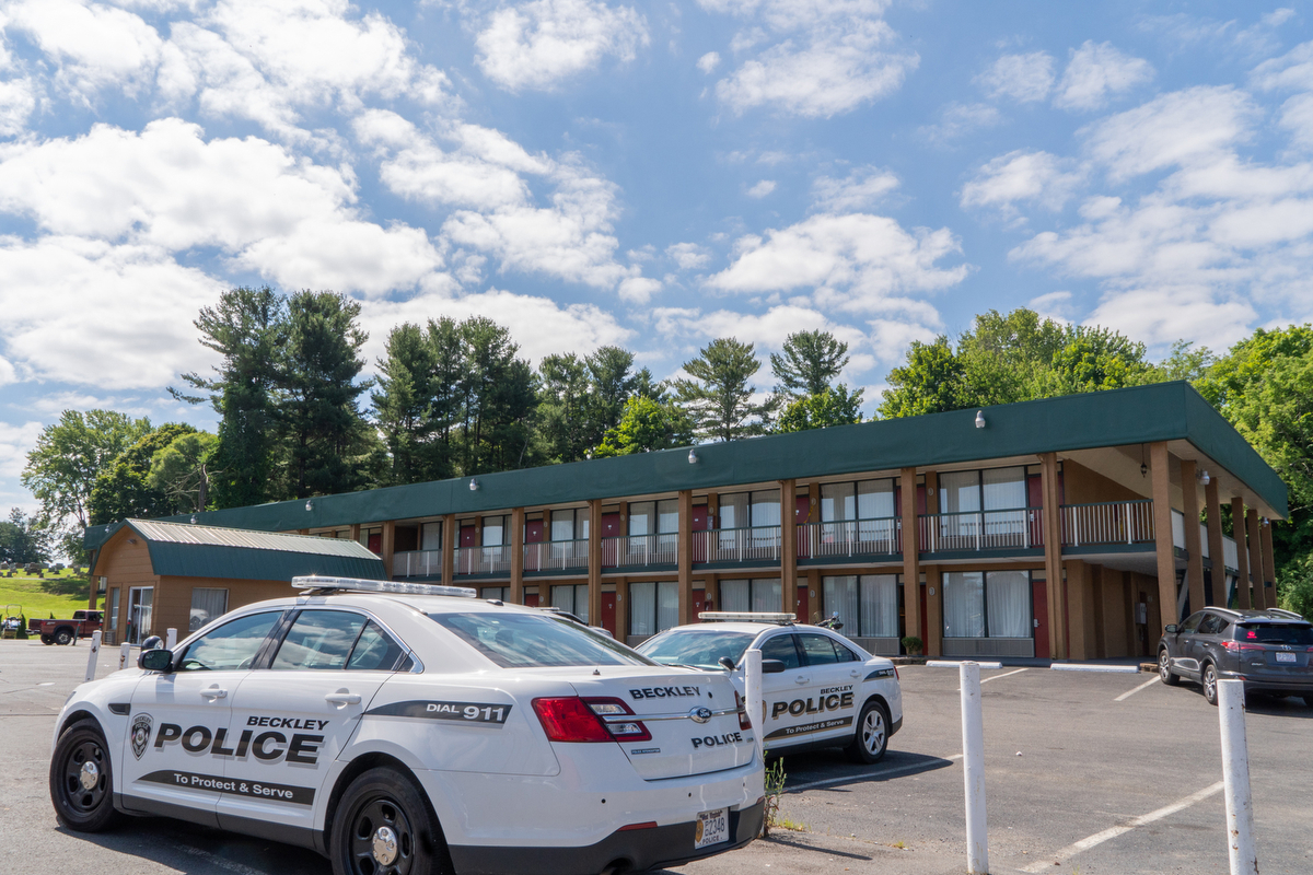 A woman was murdered at the Travelodge Hotel in Beckley, West Virginia, on July 9. Felicia Robertson, a waitress at the Omelete Shoppe next door, attributes the murder to one cause — drugs. The community of 17,000 is in the grips of opioid abuse.