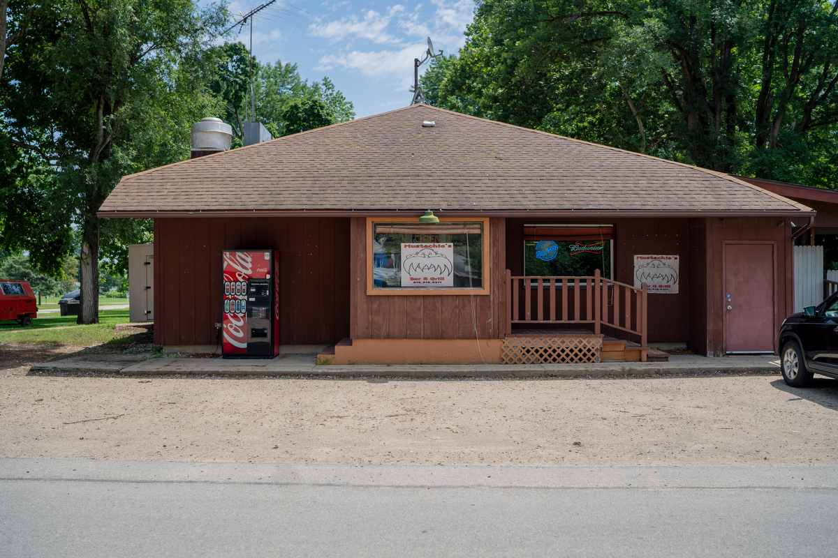 Mustachio’s Bar and Grill is one of two food establishments in Carbon Hill, Illinois, a village that hasn’t grown or shrunk since its founding in the late 1800s.