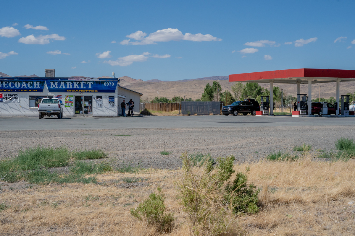 The gas station in Stagecoach, Nevada, where we found Brian Baldwin.