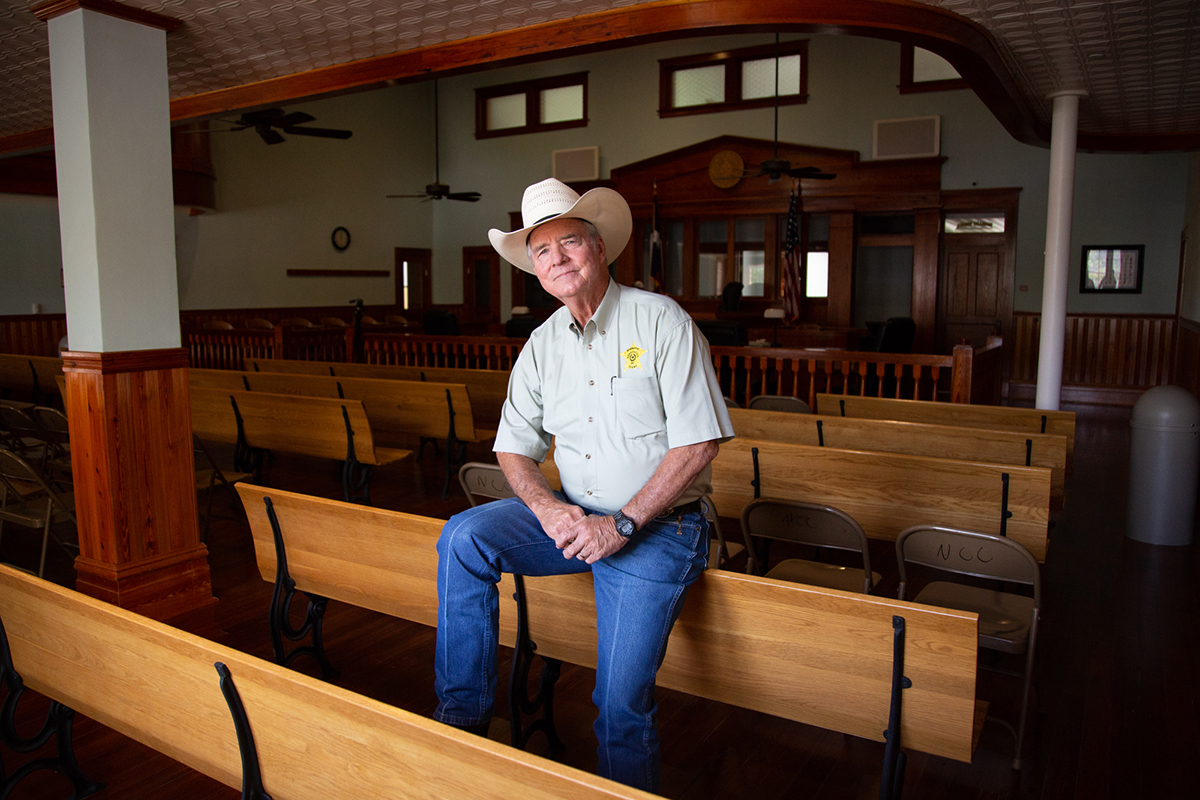 Billy Rowles, who's now sheriff in Newton County, Texas, was Jasper County sheriff 20 years ago and investigated the 1998 murder of James Byrd Jr. (Danny Smitherman/News21)