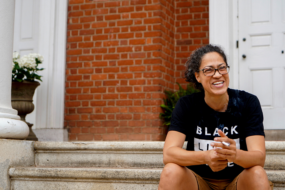 Jalane Schmidt, a Black Lives Matter activist and University of Virginia professor, said some of her students were surrounded by far-right protesters on campus during the first night of the 2017 Unite the Right rally in Charlottesville, Virginia. (Kianna Gardner/News21)