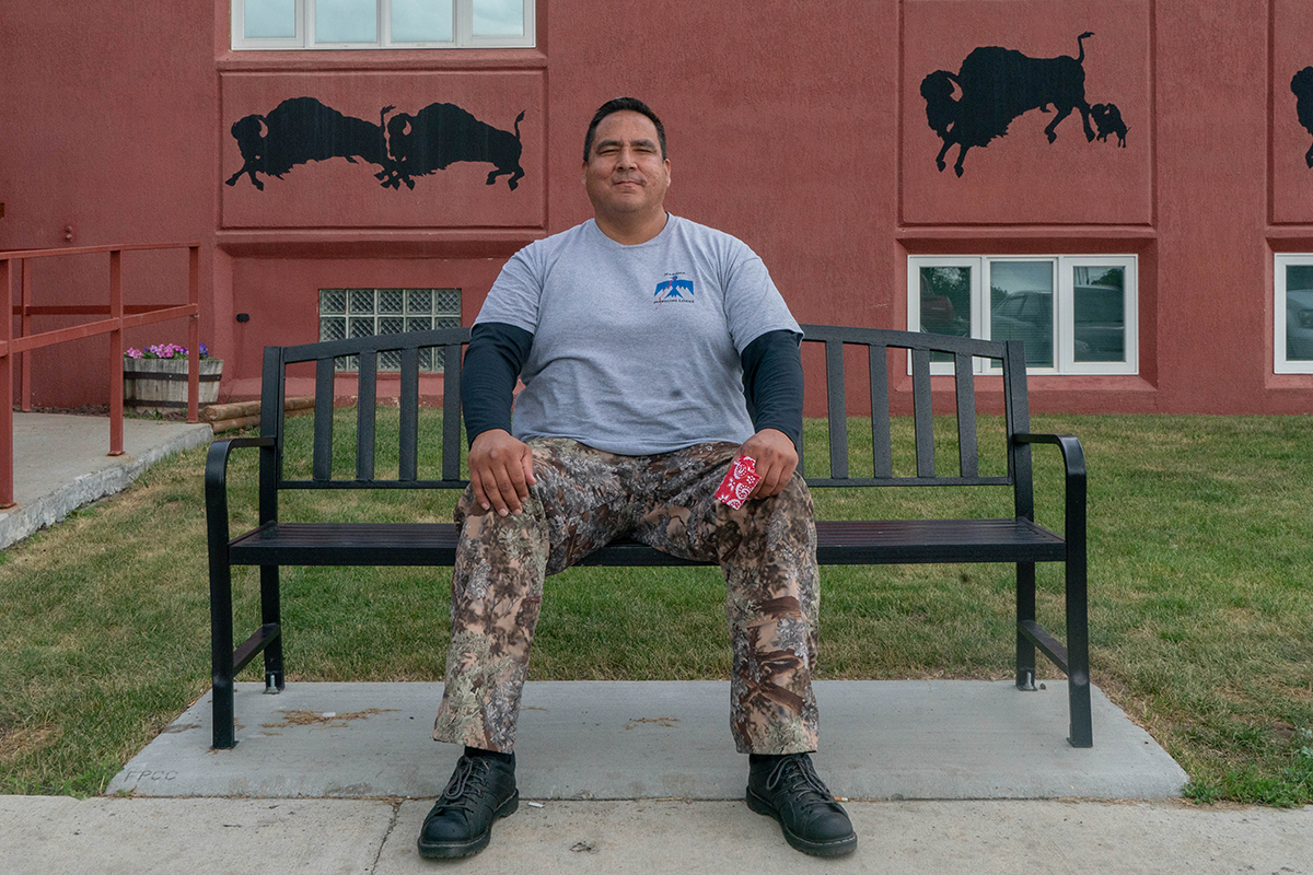 Lance Four Star is the chairman of the Fort Peck Assiniboine Council. "Historically, what has occurred in the Bakken oil field is that attracts a certain element of criminality that includes human trafficking and elicit substances, such as methamphetamine. We've seen here on the Fort Peck Indian Reservation a number of cases in human trafficking," Four Star said. He fears that the Keystone XL pipeline could heighten these crimes. (Tilly Marlatt/ News21)